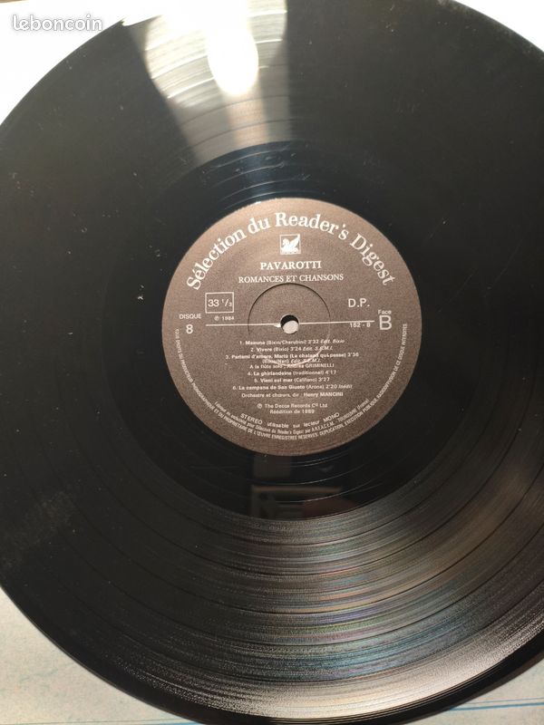 Luciano Pavarotti coffret 8 LP + 1 LP Bonus (image 4)