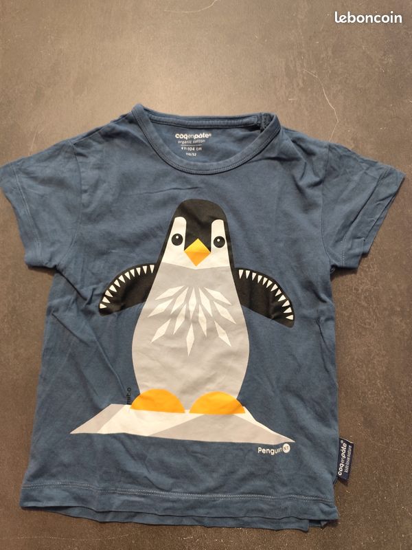 T-shirt Penguin Vert Taille S Slim Fit - Neuf Avec étiquettes, Manches Courtes