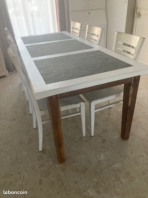 Grande table salle à manger bois jusqu'à 10 places (image 2)