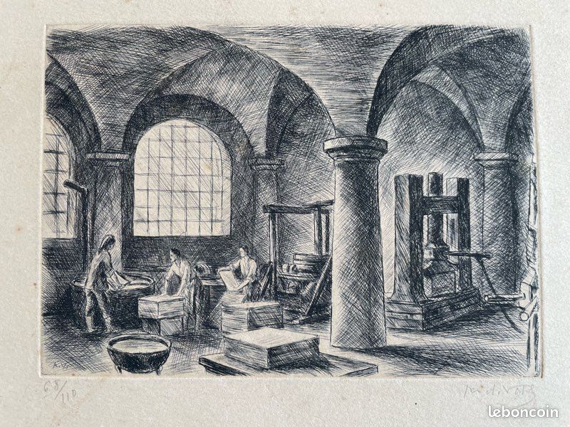 Estampe 68/110, 18 x 13 cm (image 1)