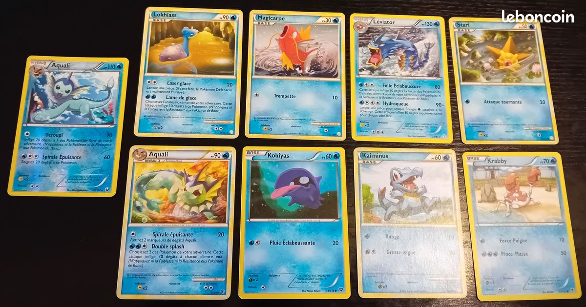 Cartes Pokémon Eau 2010-2016 (image 3)