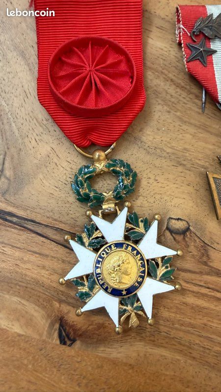 Placard médailles + légion d’honneur grand officier + croix de guerre citations (image 4)