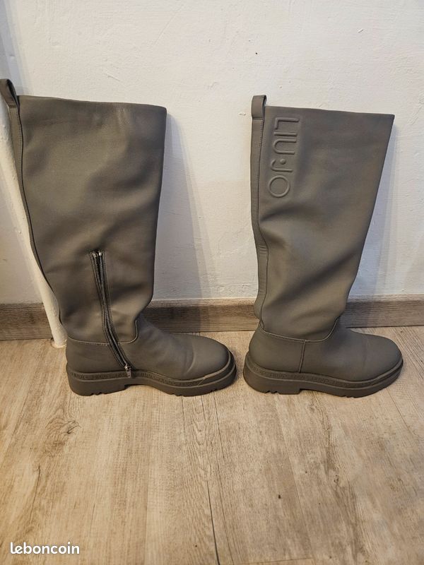 Bottes hautes Liu Jo grises taille 41 (image 2)