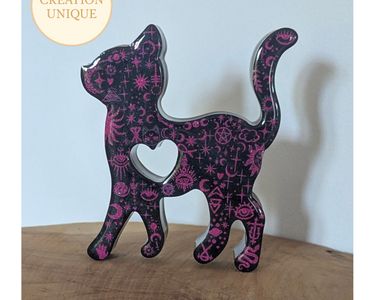 Statues Sculpture Chat Noir Figurine Décorative En Céramique Statue Décoration De La Maison Européenne Créative Décor à La Maison Sculpture Décor De Bureau Good