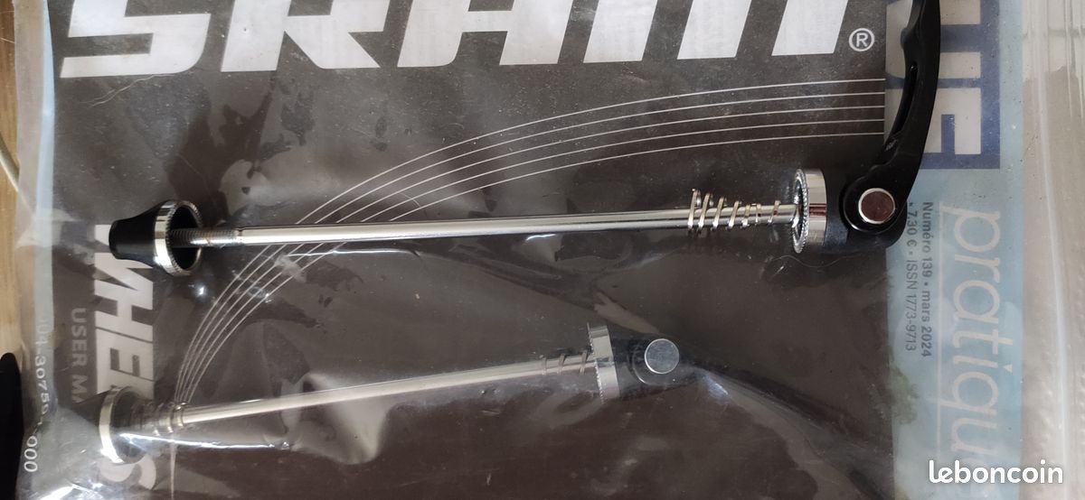 Blocages rapides roues vélo route SRAM (image 1)