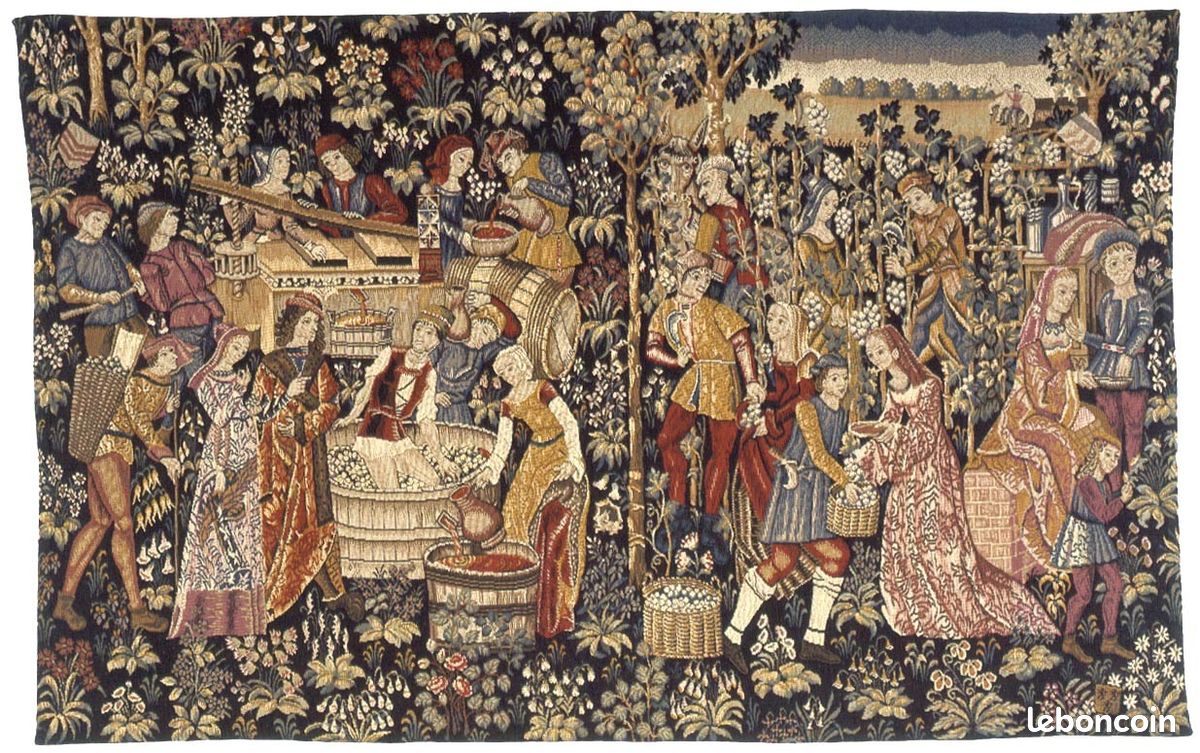 Tapisserie Point d'Halluin - Tapisserie Pansu - Tapisserie Moyen-Age (image 1)