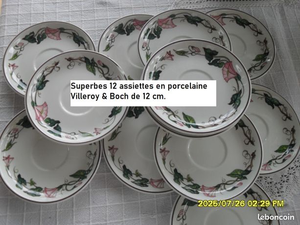 6 Assiettes Villeroy et Boch , Basket