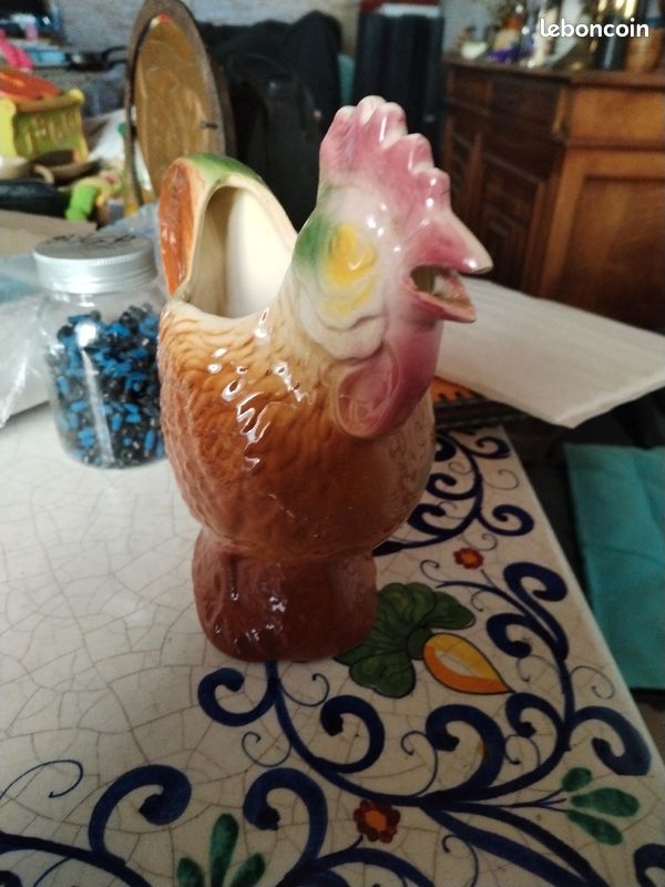 Superbe coq faïencerie Poet Laval (image 3)