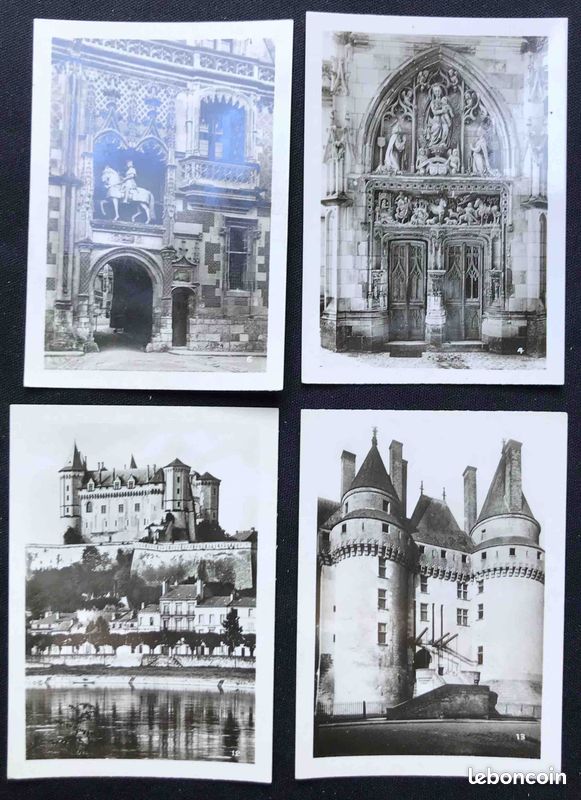 🗺* Carte Postale * livret de 20 MINI-CARTES ®1950' Les Châteaux de la Loire (image 4)