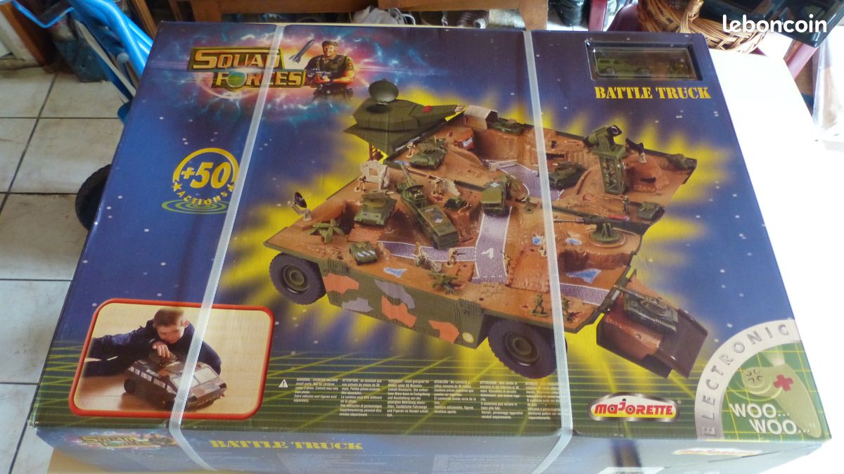 Set Majorette 'Squad Forces' - 2 Figurines + 3 Véhicules Militaires - Jouet Neuf