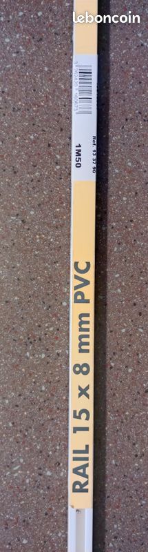 Rail simple en PVC neuf pour rideaux (image 5)