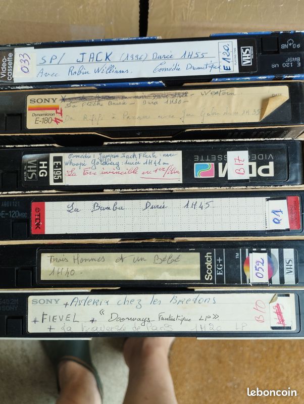 Vd lot n° 15 de 6 k7 vhs (image 1)