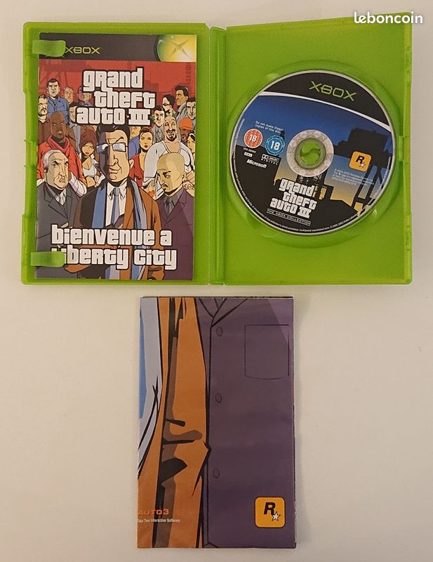Lot De 2 Jeux Xbox : GTA III + GTA Vice City
