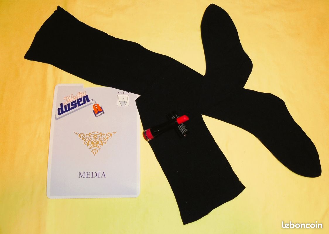 Bas «Dusen-Media 20» 100% nylon-mousse, jarretière, Taille Uni (2-3-4), vintage, rétro (image 6)