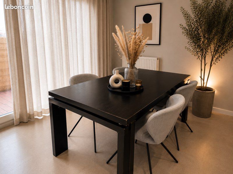 Chaises salle a manger grises (image 4)