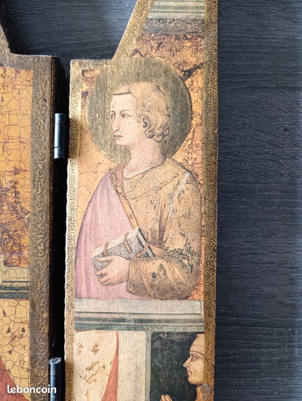 Triptyque religieux période gothique italienne (image 7)