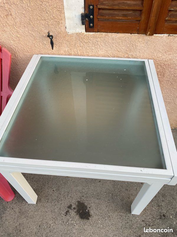 Table blanche extensible d’extérieur (image 3)