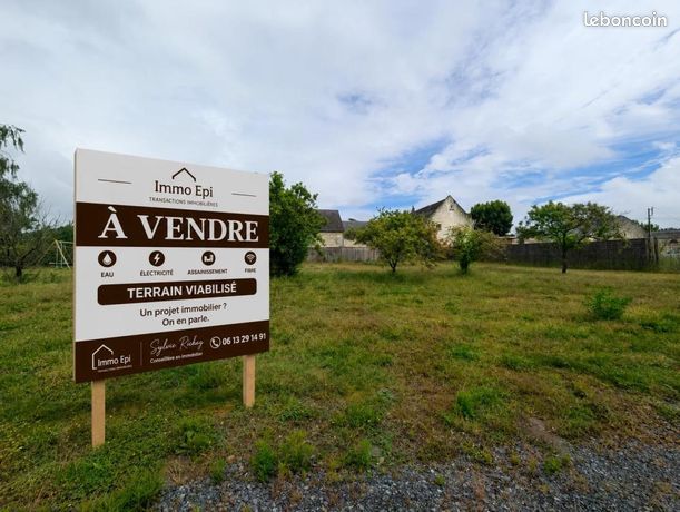 Terrain 411 m² Beaumont En Veron