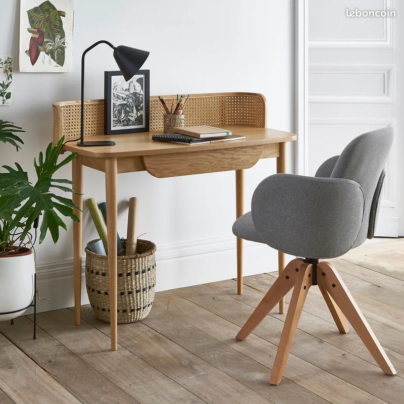 Bureau en cannage, Buisseau, La Redoute Intérieurs - NEUF (image 1)