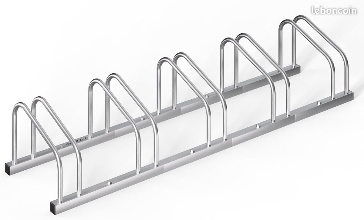 Monzana Râtelier 5 vélos métal support de rangement pneu 65 mm max range-vélos support rangement vélo VTT enfants BMX (image 1)