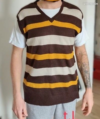 Haut En Rayé T shirt À Manches Courtes Preppy - France