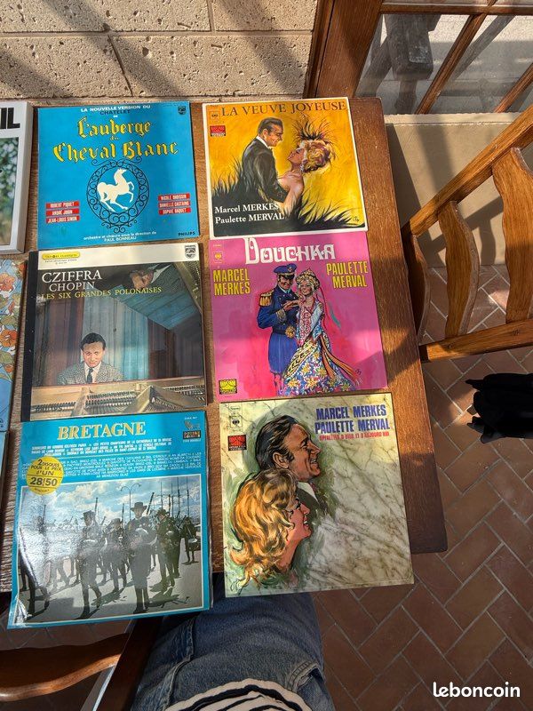 Lot de 6 pochettes – 6 vinyles 33 tours vintage (image 1)