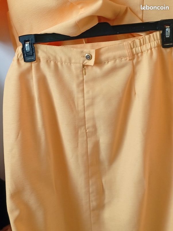 Ensemble Etam Veste + Jupe Jaune - Taille 44, Coton/polyester, Neuf Avec étiquettes