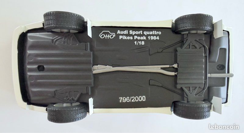 NEUF OttOmobile AUDI SPORT Quattro 1984 Pikes Peak 1er Mouton 1/18 Monté OT591 – Miniature 1:18 - Boîte + Surboîte - OT 591 Otto (image 7)