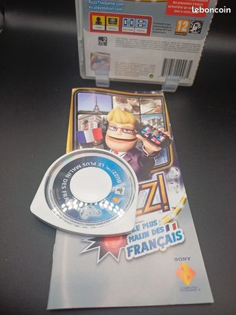 Buzz Le Plus Malin Des Français – Sony PSP, Complet, Bon état