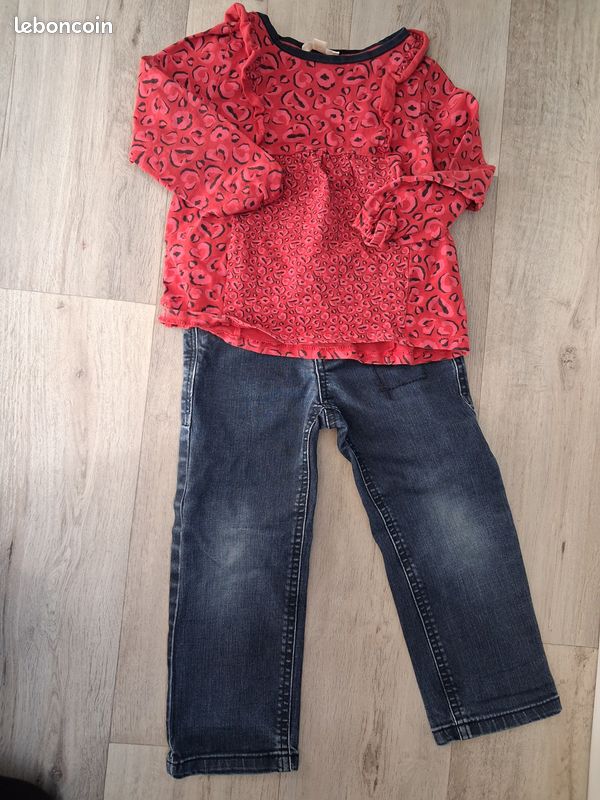 Tenue complète ( haut + bas) DPAM/KIDKANAI taille 3 ans (image 1)