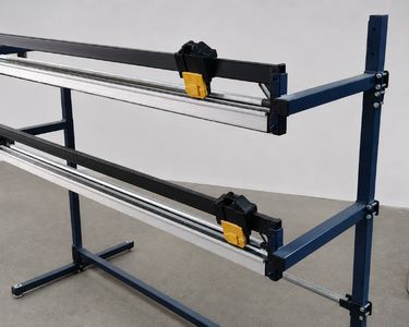 Coupe-Papier En Métal Wedo 23 Cm Avec Manche Doux Noir/Bleu