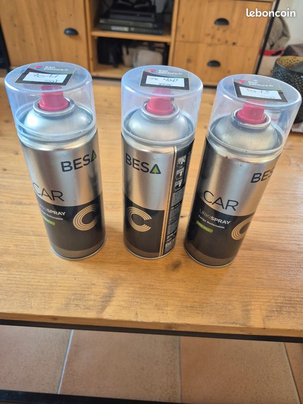 Bombe peinture Besa gris ral 7011 (image 1)