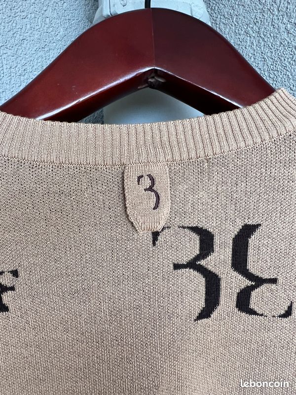 Pull col V Billionnaire en laine mérinos - très bon état - taille M (image 4)