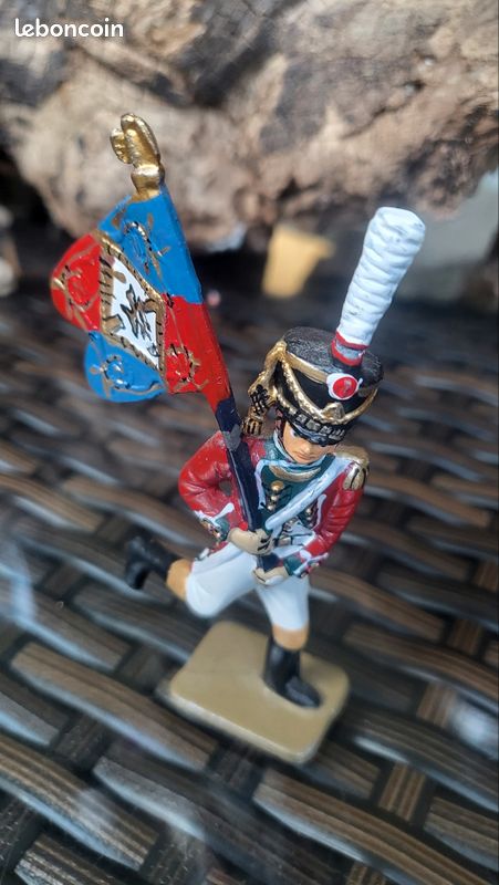 Lot De 5 Soldats Almirall Palou Et Starlux, époque Premier Empire, 1:32, Plomb Peint, Occasion