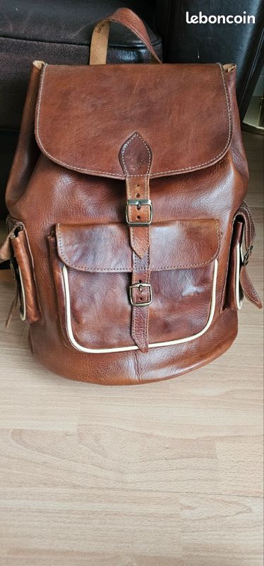 Sac à dos cuir vintage (image 3)