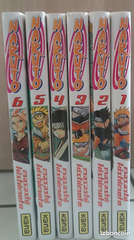 6 premiers tomes Naruto à vendre (image 1)