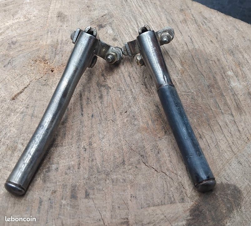 leviers de frein ancien acier old levers brake French bicycle