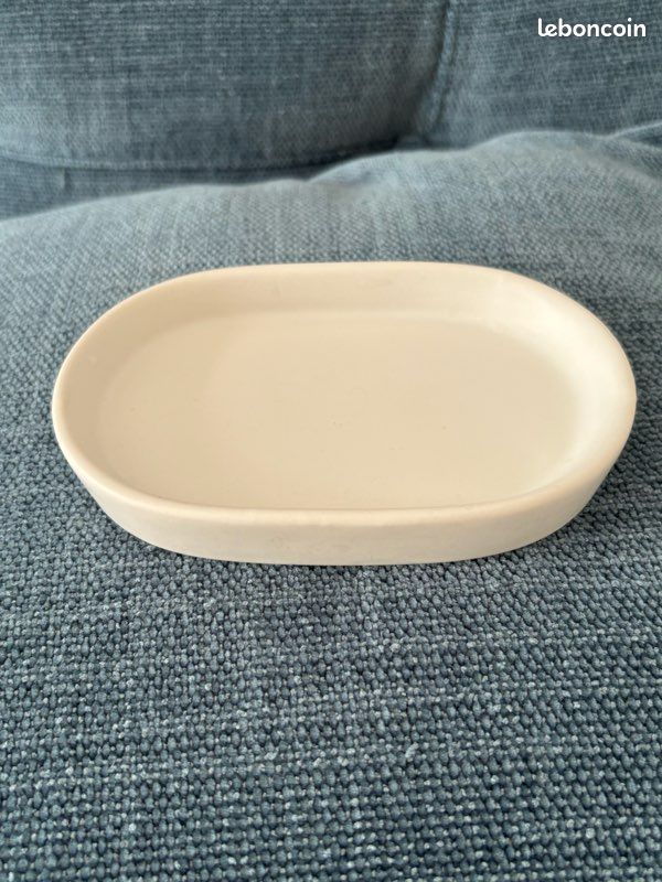 Porte-savon céramique blanche Monoprix (image 1)