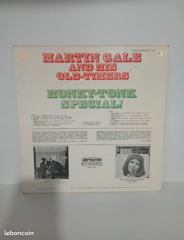Vinyle 33t Martin Gale And His Old-Timers - Honky Tonk Special (image 3)