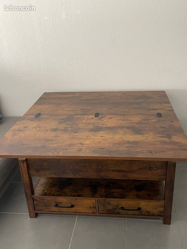 Table basse extensible relevable convertible table à manger (image 3)