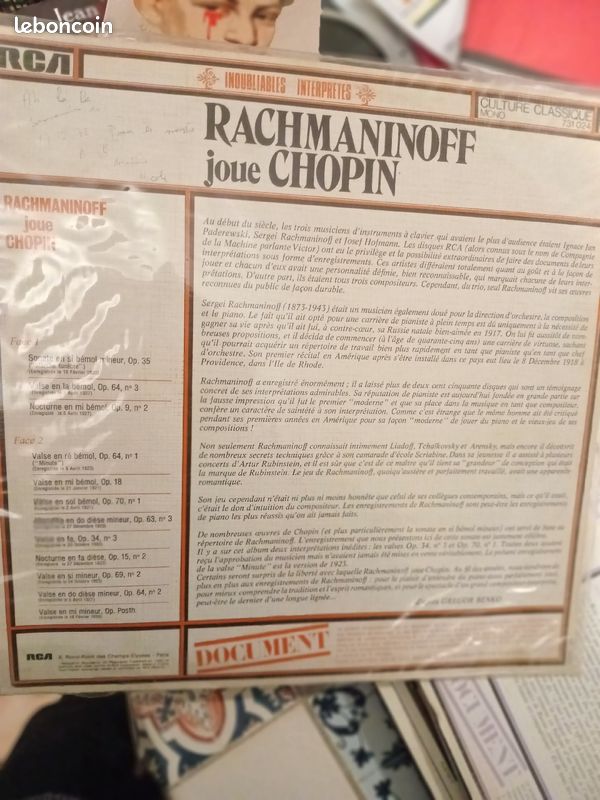 Disques vinyles de F.Chopin (image 1)