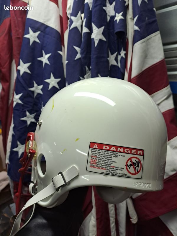 Casque De Foot Américain Vintage Kent – Années 60, Rouge/blanc, Taille 7-1/4, USA