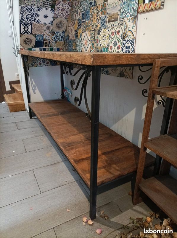 Table en bois de palmier - pièce unique (image 4)
