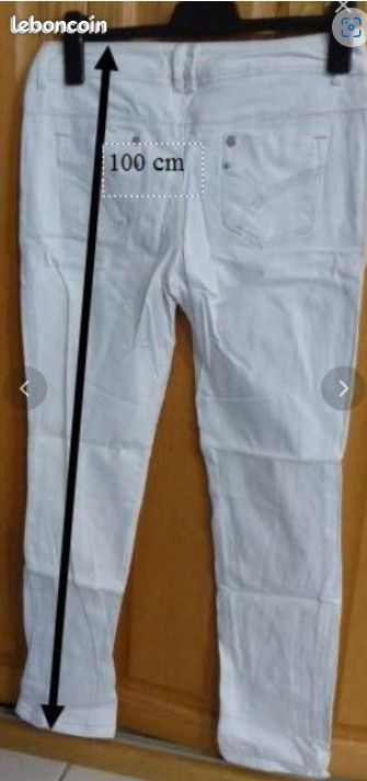 Vends Jean blanc femme T40 Promod (image 2)