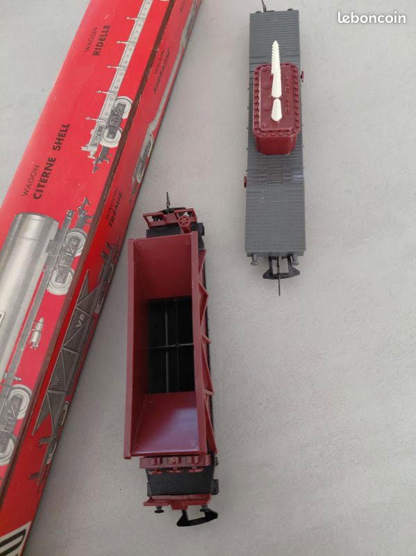 Lot 4 Wagons Marchandises Jouef HO - Réf 651,652,653,655 - Complets