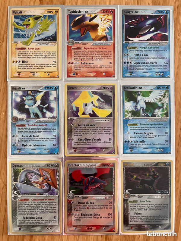 Cartes pokemon bloc ex (image 1)