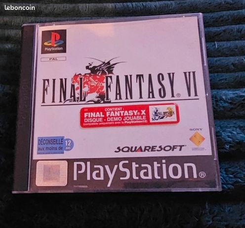 Final Fantasy VI Sur Sony PlayStation 1 – PAL, Anglais, Complet Et Fonctionnel