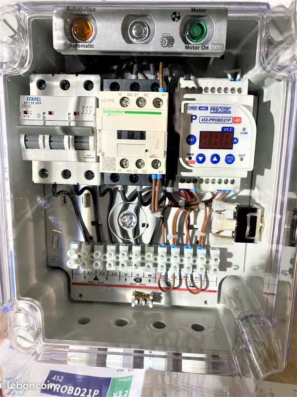 COFFRET ELEC DIGITAL TRI 25 AMP MAX Automatisation Pompe 400 Volts NEUF (image 3)