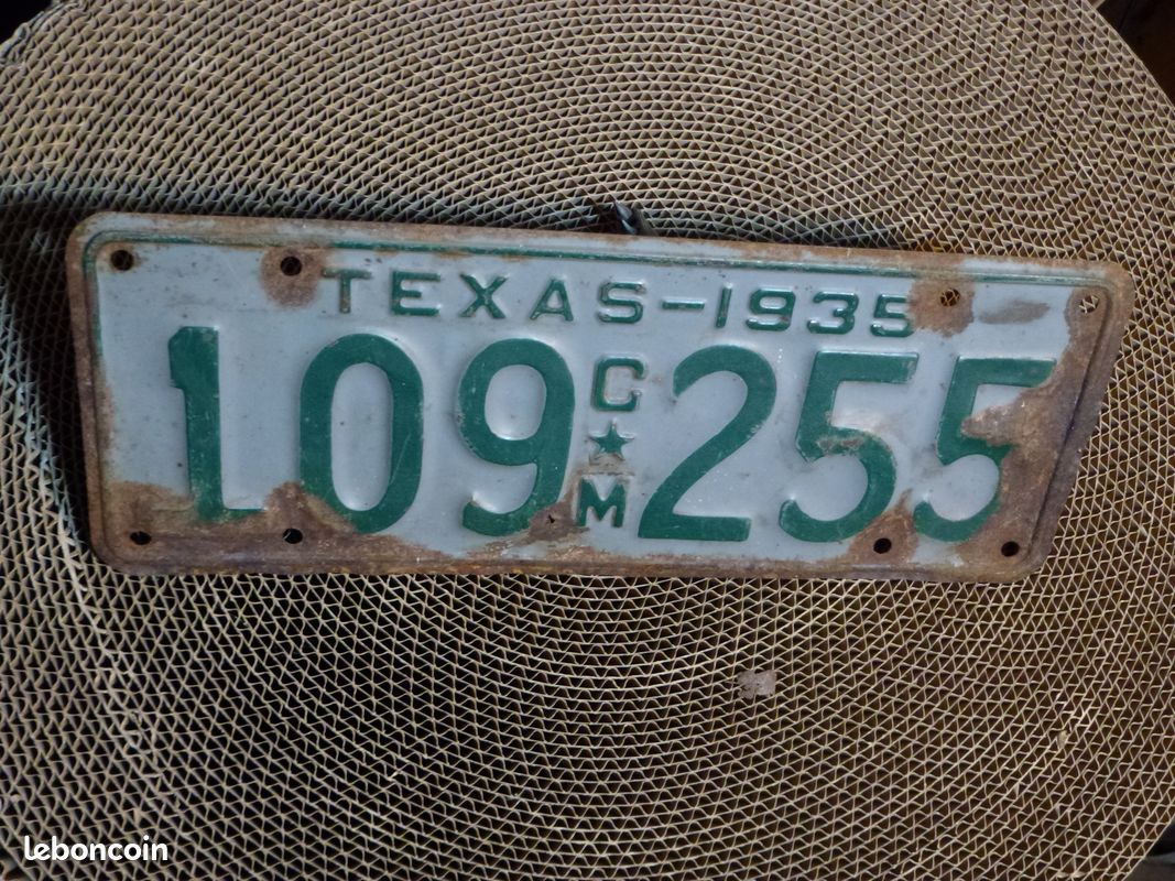 Lot De 10 Plaques Immatriculation USA Métal Vieilli - Répliques Authentiques Old1+Old2 - Décoration Murale