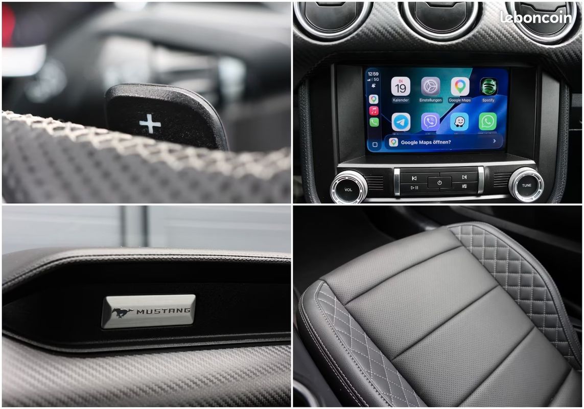 FORD Mustang EcoBoost Shelby GT500 Style 2.3 Turbo 314 ch – CarPlay – LED – Caméra (image 27)